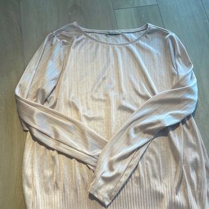 Sheer light pink long sleeve, Zara size M